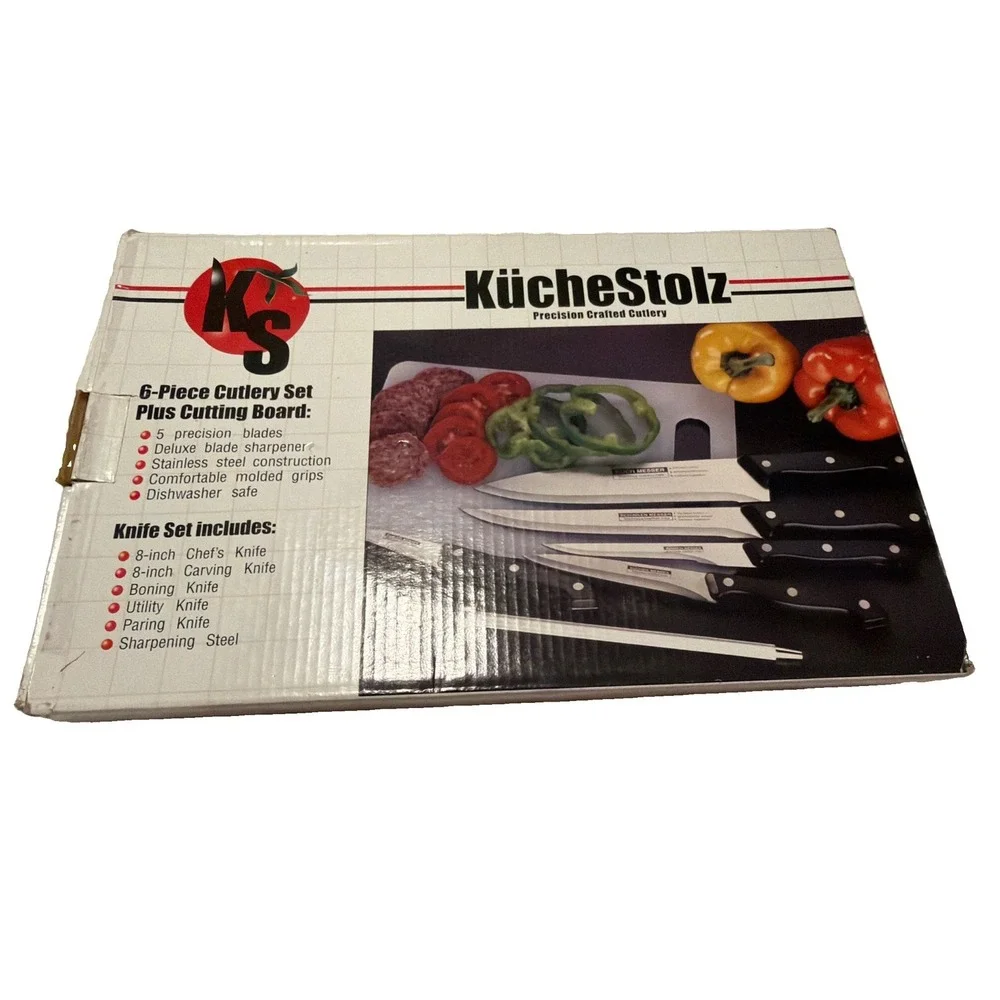 6-Piece Precision Crafted Cutlery Set Plus Cutting Board KucheStolz New In Box